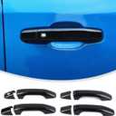 Linskip Exterior Door Handle Covers Compatible with 2021 2022 2023 2024 2025 Chevry Suburban Tahoe & 2021-2023 GMC Yukon & 2019-2025 Silverado/Sierra 1500, Exterior Accessories(Black)