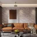10PCS 3D Wall Panels Peel and Stick 3D Brick Wallpaper Peel and Stick Faux Stone Wall Panel Foam Brick Self-Adhesive Wallpaper (Rock,10pcs)
