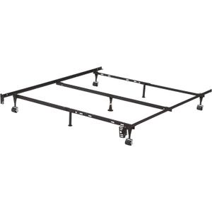 KB Designs  7 Leg Adjustable Metal Bed Frame with Center Support Legs, Queen/Full/Full XL/Twin/Twin XL Beds
