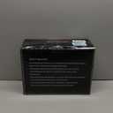 Toploader Storage Box for 3x4 35pt Rigid Cards, Top Loader Cards  Holds 600+ Top Loaders - Aluminum Alloy Trading Card Case, Sports Card Storage Box with Lock (Large Black)