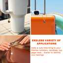 2 x HEYSKAY 2 Pack Water Bottle Letter Charms, As Stanley Cup Handles - Round Initial Name ID Charms for Simple Modern Tumblers