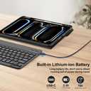 for iPad Pro 13 inch Case with Keyboard (M5 2025 / M4 2024), Magnetic Detachable Keyboard, Slim Smart Folio Cover with Pencil Holder for iPad Pro 13'' M4, Multi-Viewing Angles, Auto Sleep/Wake (Non-backlit Dark Black)