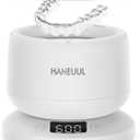 2025 Ultrasonic Retainer Cleaner for Dentures & Aligner, Durable Removable Base and Top Cover, Denture Cleaner Machine with 4 Modes for Mouth Guards, Jewelry, Rings, etc (White)