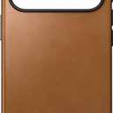 NOMAD Modern Leather Case English Tan Compatible with iPhone 17 Pro Leather Magsafe Charging Compatible Phone Case for iPhone 17 Pro