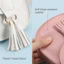 2 Pack Toddler Crossbody Novelty Wallets Purse for Girls Tassels Purity Colors Mini Shoulder Bag Crossbody Bag for Girls
