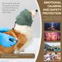 Dog Head Ear Warp Relief Ear Muffs Noise Protection (M-Head Circle(13.7"~18.9"), Green)