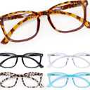 CCVOO Reading Glasses for Women/Men, Eyeglasses, Blue Light Readers for Women/Men, Computer Eye Glasses, Cheaters (*C1 Mix)