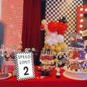 Race Car Birthday Decor, Speed Limit 2 Sign, Fast One, Race Car Birthday Party Decorations, 811 Wooden Play Sign with Stand, Let's Go Racing Party Supplies for Boy Race Fans - SL2
