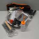 EWFEN 35PCS Griddle Accessories Kit, Flat Top Grill Accessories Set for Blackstone and Camp Chef, Grill Spatula Set with Enlarged Spatulas, Basting Cover, Scraper for Outdoor Barbecue