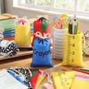 36 Pcs 36 Pcs Teacher Gift Bags 4x6" Drawstring Back to School, Classic, 1 Count