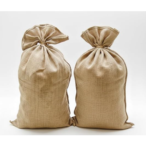 2 Large Burlap Bags 2,5×3F. Natural Jute Fabric | Ideal for Potatoes, Seeds, and Garden Storage | 2-Piece Set