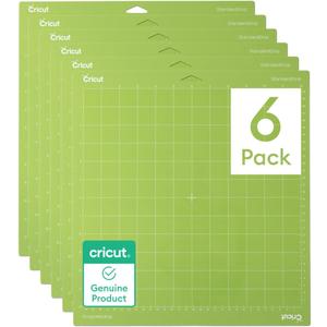 Cricut StandardGrip Cutting Mat Pack (6 Count, 12in x 12in) - for Explore & Maker Machines