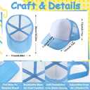 72 Pack Sublimation Trucker Hats, Adjustable Mesh DIY Baseball Caps, Multicolored Heat Transfer Bulk for Men & Women, One Size