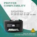 Remanufactured Ink Cartridges for Epson 802XL Ink Cartridges for T802 T802XL High Yield for Epson Workforce Pro WF-4740 WF-4720 WF-4734 WF-4730 EC-4020 EC-4030 EC-4040 (4 Pack)