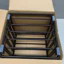 KORRTFID Kitchen Cabinet Organizer, Steel Cookware Holder, Divided Holder with 5 Slots for Skillets Baking Tray and Chopping Board Rack - Baking Pan Holder Storage (2 PCS)