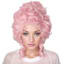 Linfairy Retro Wig Big Bouffant Beehive Wigs for Women fits 50s 80s Costume (Retro Pink)