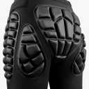 3D Protection Hip Butt EVA Paded Short Pants Protective Gear Guard Impact Pad Ski Ice Skating Snowboard Black XS