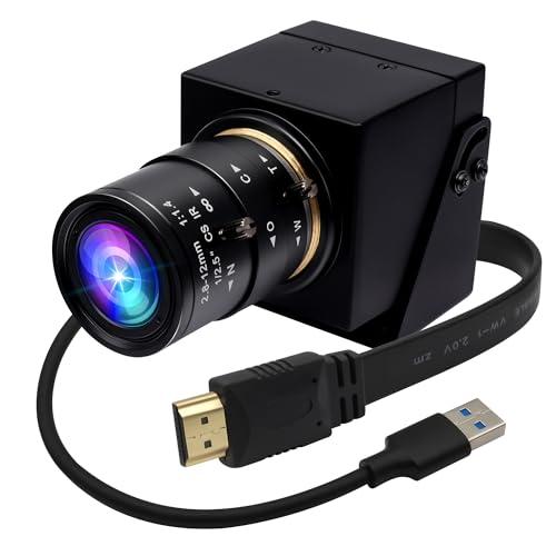 ELP 4K 60fps USB3.0 Webcam - HDMI Output for TV/Monitor - Manual Zoom - High Speed PC Camera for Video Conference - H.264 Variable Focus