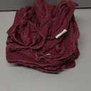 Ramanta Home Linen Flax Cloth Napkins Set of 12| 18x18 Inch | Premium Cotton Linen Flax Lace Soft & Durable | Washable Ideal for Everyday Use Parties Thanksgiving Christmas Halloween Burgundy