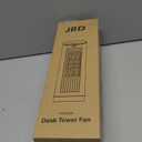 JRD 13'' Tower Fan for Bedroom, Quiet Cooling Desk Fan with Remote, 80 Oscillating, 3 Speed, 4 Mode, 12h Timer, Digital Touch Screen, Portable, Safe Bladeless Table Fan for Home Desktop Office (Black)