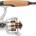 Pflueger 7' Monarch Spinning Rod Combo, 2-Piece Graphite Rod, Size 25 Reel, Right/Left Handle Position, Lightweight and Corrosion-Resistant, Aluminum Spool, Disc Drag System