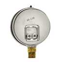 PIC Gauges PRO-201L-254M 0-1000 PSI Pressure Gauge, 2 1/2" Dial, 1/4" Male NPT Connection, Bottom Mount, Dual Scale, Glycerin Filled, Stainless Steel Case/Bezel, Brass Internals & Plastic Lens