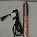 Thermal Brush, Heated Round Brush & Curling Iron with Ceramic Ionic Technology, Hair Tools for Volumizing & Styling, Travel-Friendly Hot Comb with Adjustable Temperature（Gold 1 inch）