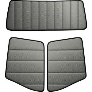 Windshield Shade and Front Side Window Covers (2Pcs) for Volvo VN/VNL 2002-2025, VNR/VAH/VNX 2020-2025 - Olive Gray