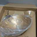 ELYONA 3 Pack Modern Pendant Light Fixtures Solid Wood Ceiling Hanging Lamp Matte White Metal & Gold Inner Finish Nordic Pendant Light for Farmhouse Kitchen Island Dining Room Bedroom Living Room