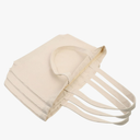 4 Pcs Canvas Tote Bags Large Capacity Grocery Pouch Heavy Duty Reusable Shopping Bags for Outdoor School Travel and Home Use