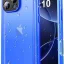 SPORTLINK for iPhone 16 Pro Waterproof Case - Shockproof Dustproof Case with Built-in Clear Screen Protector, Full Body Heavy Duty Sealed Protective Cover for iPhone 16 Pro Case 6.3" Blue