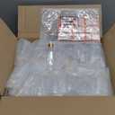 Dandat 50 Pack 4 oz Glass Dropper Bottles Leakproof 120 ml Glass Tincture Bottles with Eye Droppers, 4 Funnels, 54 Labels for Essential Oil Perfumes Hair Oil(Clear)