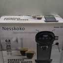 Espresso Machine with Steam Milk Frother Semi Automatic 20 Bar Compact White with Touch Screen for home Cafetera Espresso, Latte, Cappuccino, Americano, Macchiato