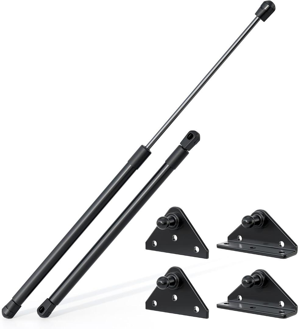 JAGASOL 20 Inch 40 lbs Gas Struts with Mounting Brackets for RV Bed Lift, Heavy Duty Shock Springs for Storage Door.(Fit 35-45 lbs Lid)