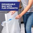 Hefty Ultra Strong 13 Gallon Trash Bags, Tall Kitchen Bags 13 Gallon Size, Resist Leaks, Punctures, and Rips, Continuous Odor Control, White, Fabuloso Lavender Scent, 80 Bags
