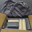 Xin Three Layer Cat Tree with Cat Condo and Two Hammocks, Grey