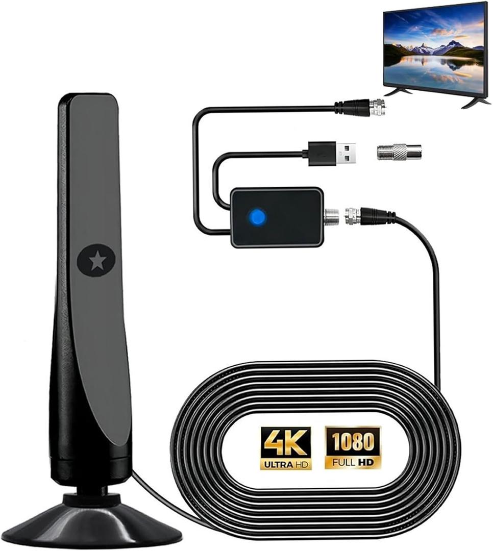 Broadwave TV Antenna 2025, Broadwave Antenna, Amplified HD Digital TV Antennas, Miles Coverage Range Supports 4K 8K 1080p for Smart HDTV and Older TVs (1)