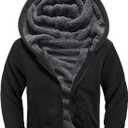 GEEK LIGHTING Boys Sherpa Lined Hoodie Kids Fleece Sweatshirt Full Zip Hooded Jacket (8), XL