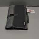 Baby Portable Diaper Changing Pad - Baby Diaper Changer Travel Bag with Wipes Pocket, Smart Design Portable Changing Mat, Infant Travel Station Kit, Gift for Newborn Girl & Boy - Grey