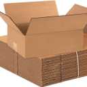 AVIDITI Shipping Boxes 12"L x 9"W x 4"H, 25-Pack | Small to Medium Corrugated Cardboard Box for Shoes, Moving, Mailing, Packing and Storage 12x9x4