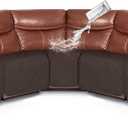 VANSOFY Extra Large Reclining Sectional Couch Covers, Waterproof 5-Piece Sofa Covers for L Shape Sectional Sofa Corner Seater Washable Slipcover for Pets, Dogs(5 Seat Recliner Cover, Chocolate)