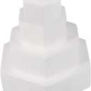 Set of 4 Foam Cake Dummies, Fake Cake Cakes Sets in Varying Sizes, Cake Dummies for Birthday Fake Wedding Cake (4, 6, 8 and 10 in)