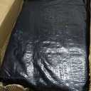 LANGXUN Universal Trampoline Repalcement Safety Pad, 10ft Waterproof Surround Spring Foam Cover for Round Frame (Black)