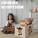 Bear Nursery Storage Bins Basket, Toybox for Boys Room, Trendy Retro Skateboarding Bear Collapsible Fabric Storage Box Organizer for Bedroom Bathroom Clothes Books Toys (SNL026)