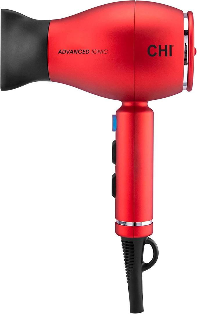 CHI 1875 Series Advanced Ionic Compact Hair Dryer, Blow Dryer For UltraFast Hair Drying, Reduces Frizz & Increases Shine, 3 Heat + 2 Speed Settings