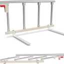 Bed Rails for Elderly Adults Safety, Folding Bedside Assist Rail Handle, Collapsible Bed Fence Preventing Falling for King, Queen, Full, Twin