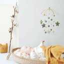 Crib Mobile Arm - Imitation Wood - 18 Inch Foldable Mobile Arm for Crib - Mobile Hanger for Crib - Crib Toys Attachments - Holder for DIY Clamp Mobile