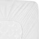 SERTA Power Clean Triple Action Quilted Soft Waterproof Mattress Pad Protector, Moisture Wicking Protection with 15" Deep Pocket, Twin, White
