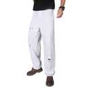 JIALANSHI Men's Wide Leg Baggy Jeans Ripped Loose Denim Pants (38, 9308 White)