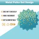 Blue Green Gold Paper Plates and Napkins 200Pack-100 x 7''Dessert Plates & 100 x 6.5''Napkins,Disposable Gold Dots Paper Plate for Father's Day,Independence Day,Birthday,Picnics